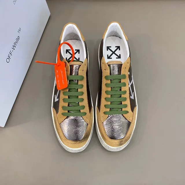 Off-White The Ten Sneakers Lifestyle en Daim Multicolore Métallique 8