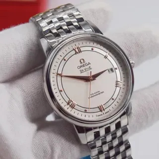 Omega De Ville Co-Axial Chronometer Silver-Tone Mechanical Watch
