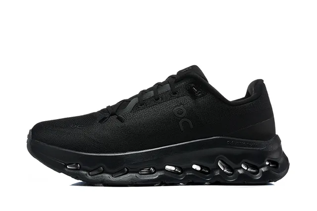 On Cloudmonster Beige and Black Running Shoes 10