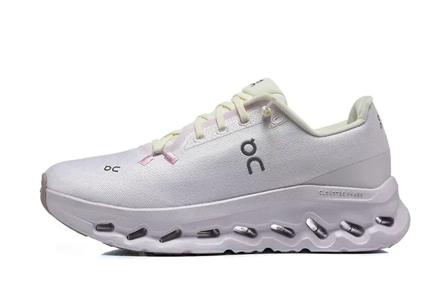 On Cloudmonster Beige and Black Running Shoes 16
