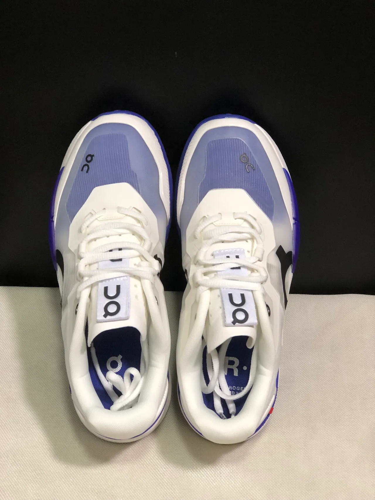 On THE ROGER Pro2 blanc indigo sneakers lifestyle 4