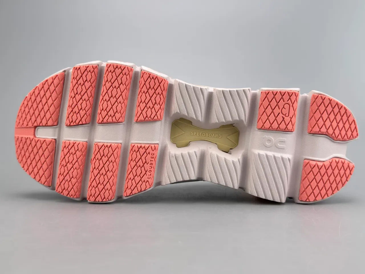 On White Yellow Engineered Knit Upper Segmented CloudTec Midsole Sneakers 8