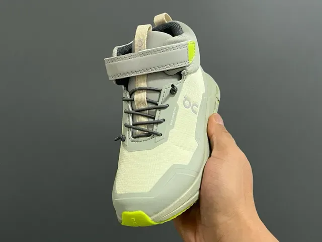 On Jaune Vert Hautes Fermeture Double Sangle+Lacet Chaussures Lifestyle 6