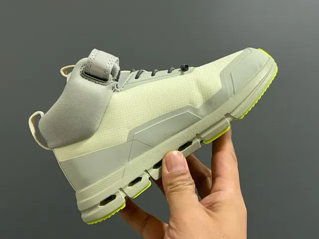 On Jaune Vert Hautes Fermeture Double Sangle+Lacet Chaussures Lifestyle 7