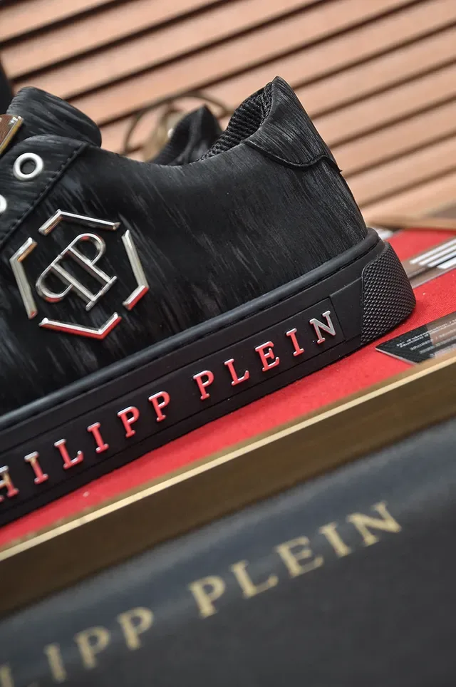 Philipp Plein Black Branded Lace-Up Lifestyle Sneakers 8