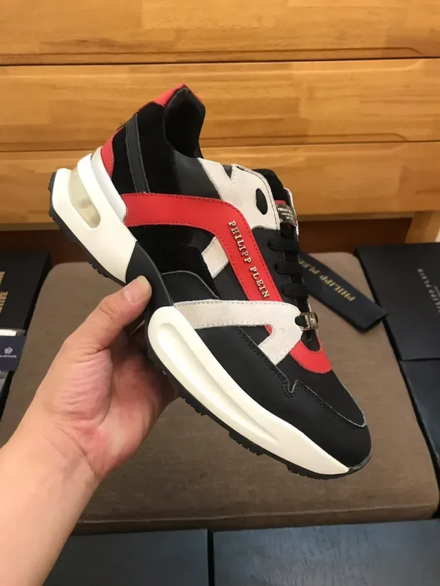 Philipp Plein Bloc de Couleur Superposition Géométrique Lifestyle Sneakers 5