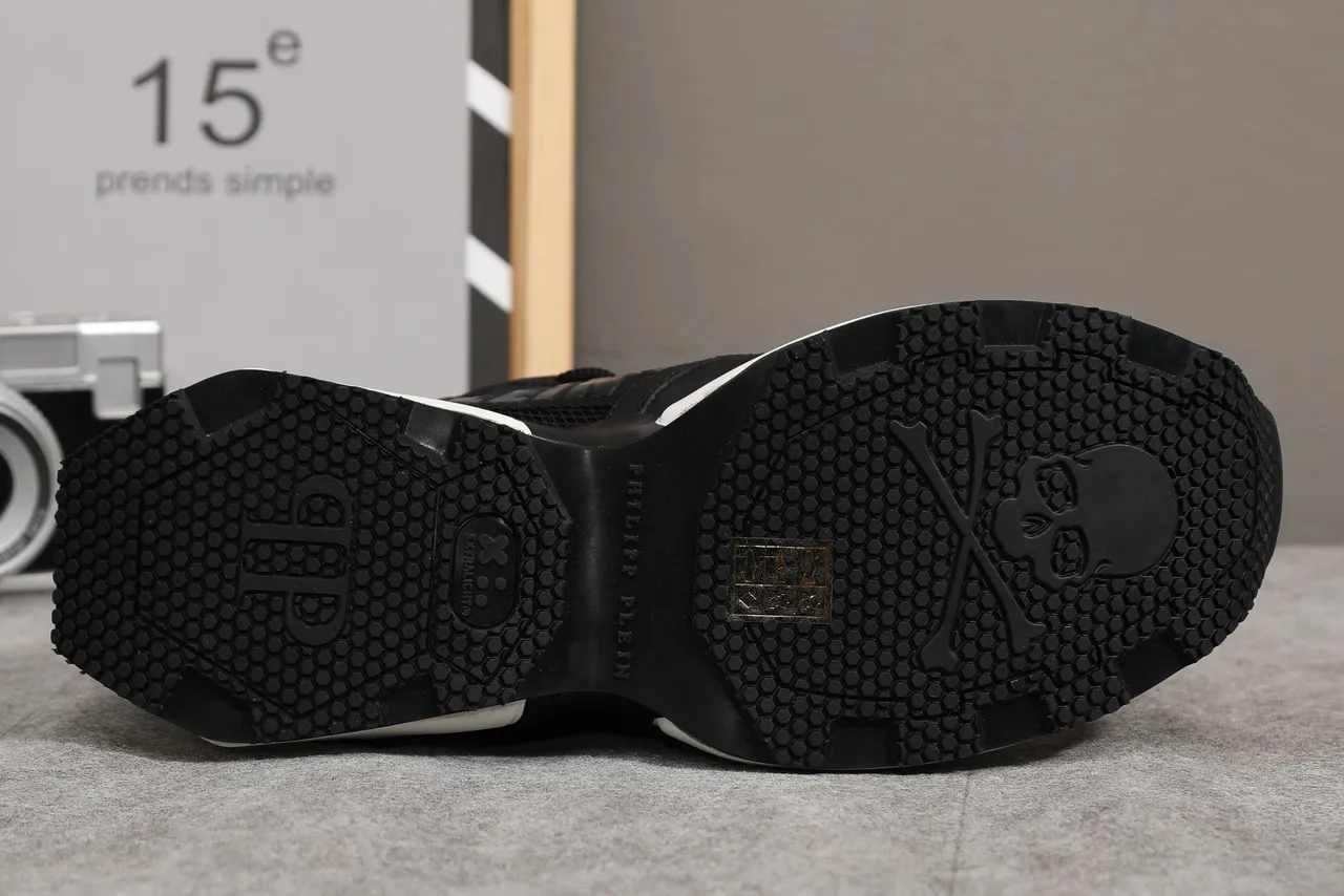 Philipp Plein Dream '78%-Nitrogen' Baskets noires et blanches chunky 2