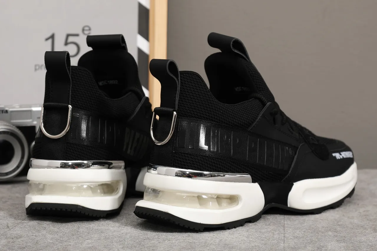 Philipp Plein Dream '78%-Nitrogen' Baskets noires et blanches chunky 3