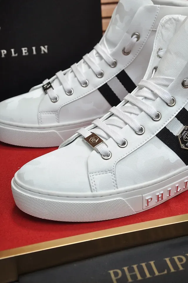 Philipp Plein Tênis Lifestyle com Impressão Camuflagem de Cano Alto 3