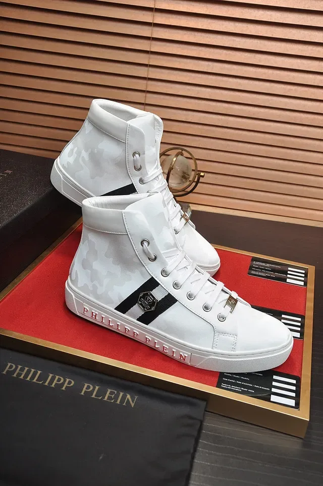 Philipp Plein Tênis Lifestyle com Impressão Camuflagem de Cano Alto 5