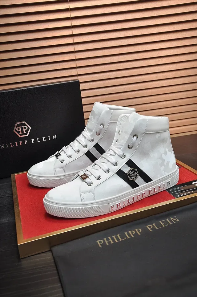 Philipp Plein Tênis Lifestyle com Impressão Camuflagem de Cano Alto 7