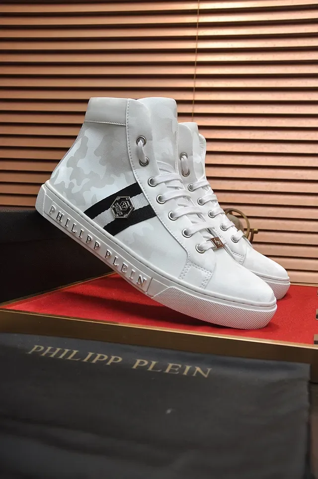 Philipp Plein Tênis Lifestyle com Impressão Camuflagem de Cano Alto 8