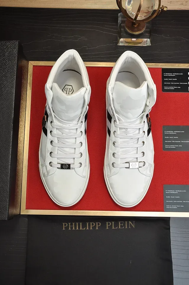 Philipp Plein Tênis Lifestyle com Impressão Camuflagem de Cano Alto 9