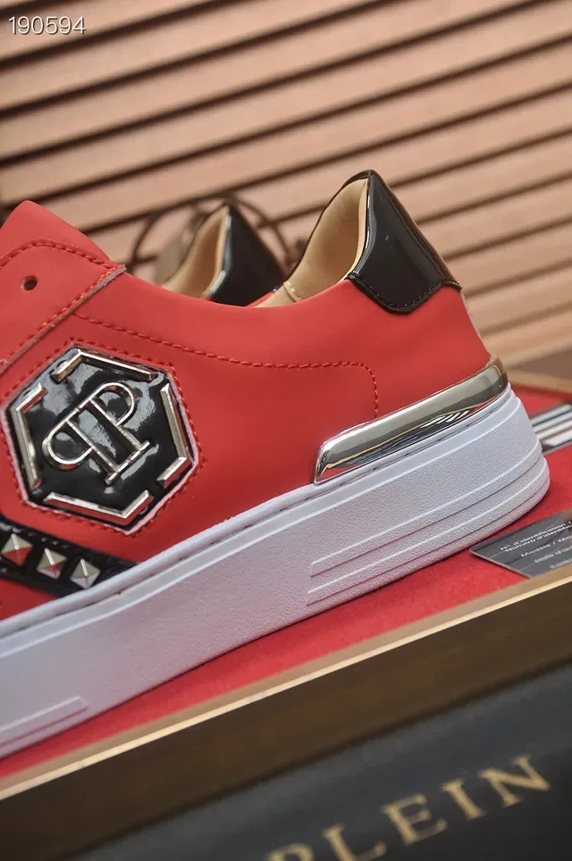 Philipp Plein PP Logo Sneakers Lifestyle Rouge 3