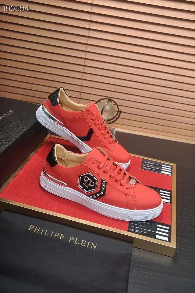 Philipp Plein PP Logo Sneakers Lifestyle Rouge 5