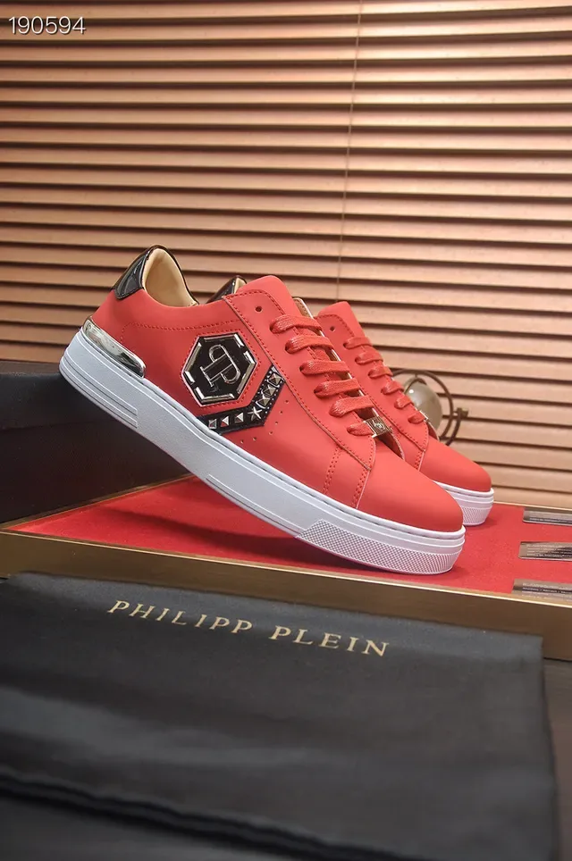 Philipp Plein PP Logo Sneakers Lifestyle Rouge 7
