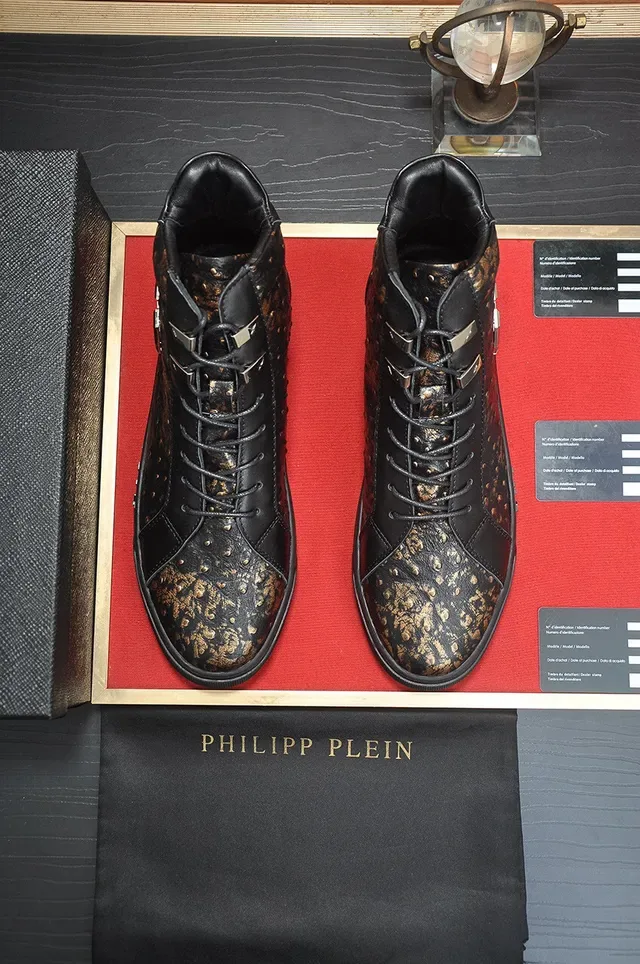 Philipp Plein Sneakers Lifestyle en Cuir à Clous Hautes 3