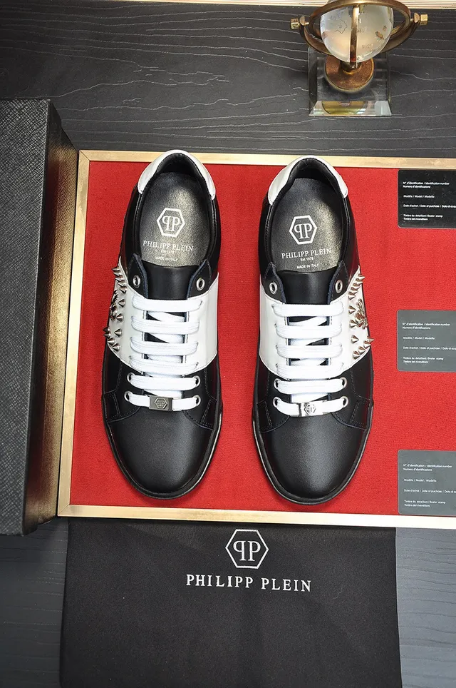 Philipp Plein Crânio Tachonado Tênis Lifestyle 9