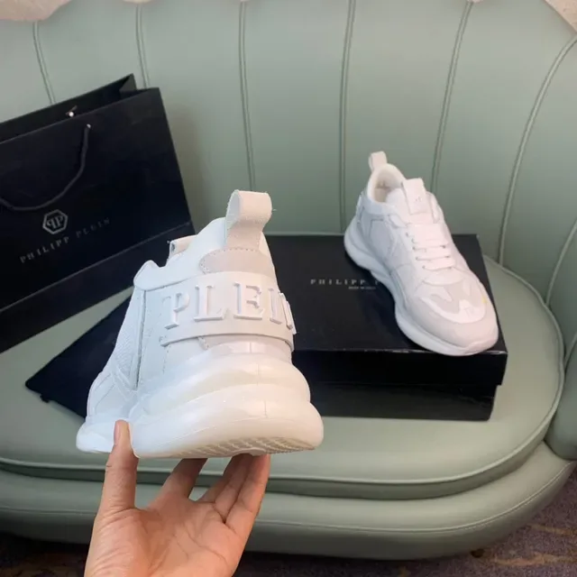 Philipp Plein White Skull Logo Lifestyle Sneakers 3