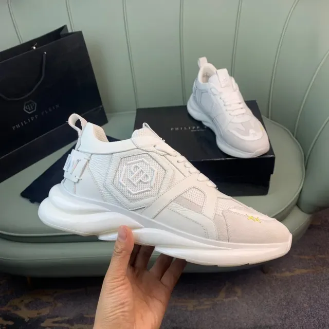 Philipp Plein White Skull Logo Lifestyle Sneakers 4
