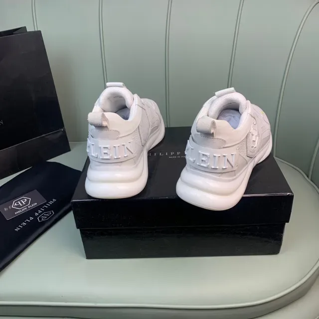 Philipp Plein White Skull Logo Lifestyle Sneakers 6
