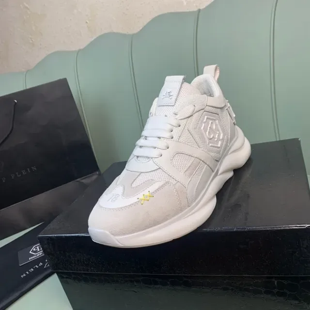 Philipp Plein White Skull Logo Lifestyle Sneakers 9