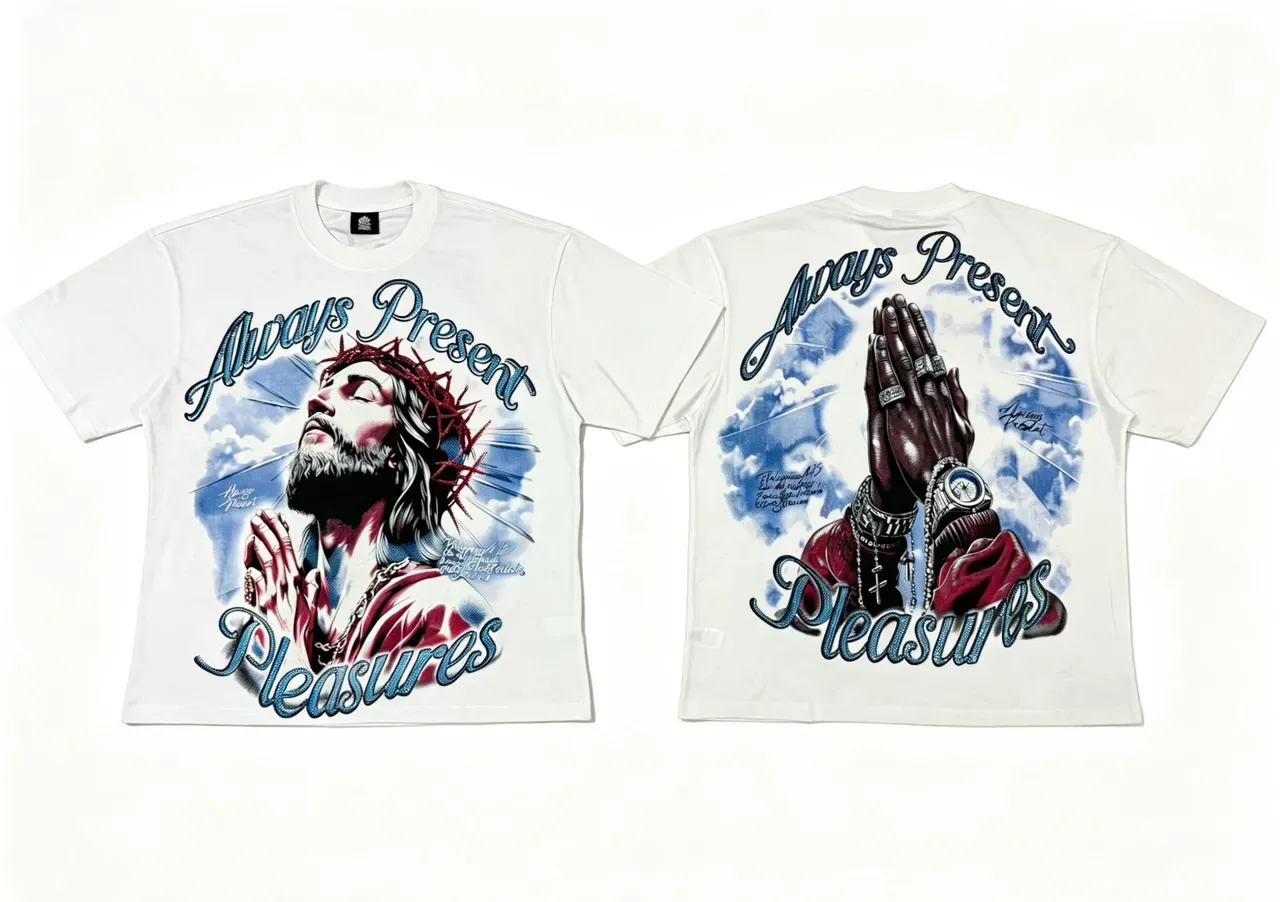PLEASURES Always Present Pleasures Graphic T-Shirt 7