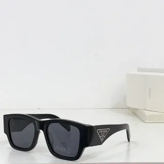 Prada Angular Squared Black Sunglasses