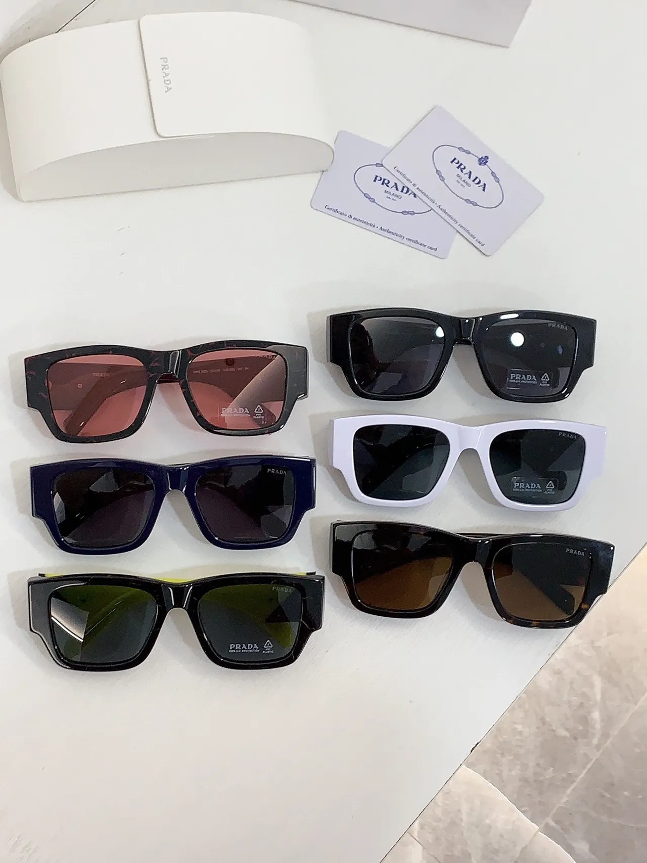 Prada Angular Squared Black Sunglasses 3