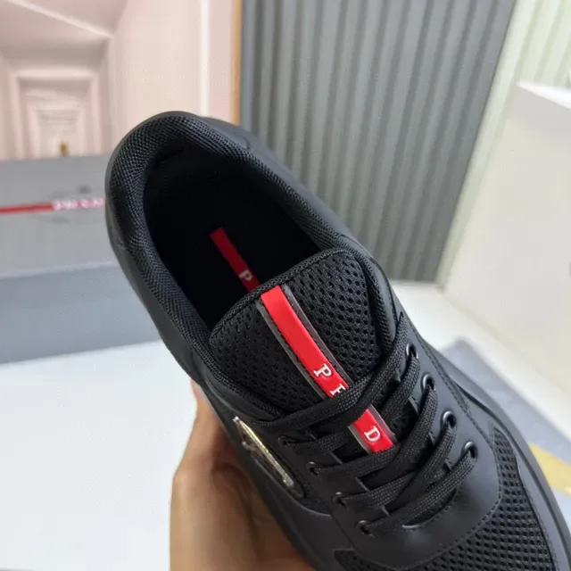 Prada Cloudbust Black and Red Lifestyle Sneakers 3