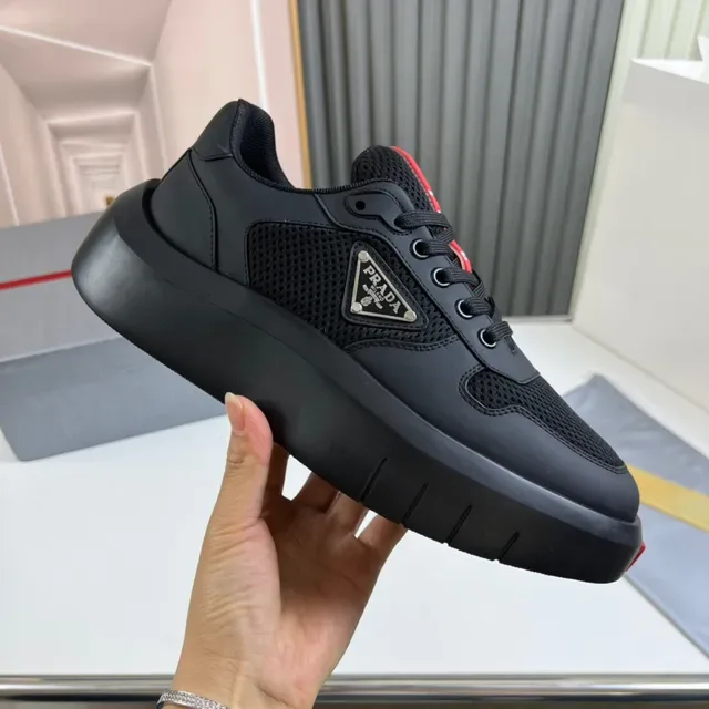 Prada Cloudbust Black and Red Lifestyle Sneakers 4