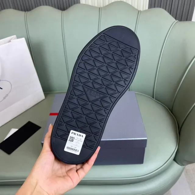Prada Cloudbust Black and Red Platform Lifestyle Sneakers 2