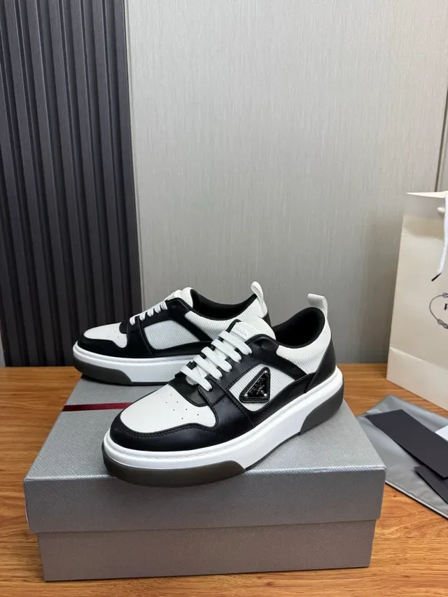 Prada Cloudbust Black and White Lifestyle Sneakers 3