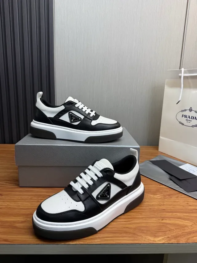 Prada Cloudbust Black and White Lifestyle Sneakers 4