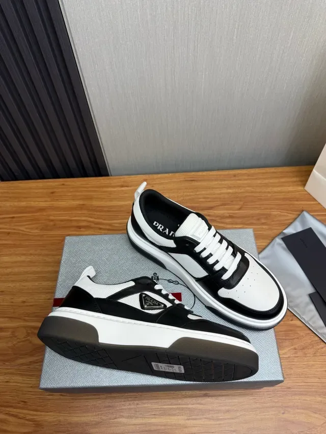 Prada Cloudbust Black and White Lifestyle Sneakers 5