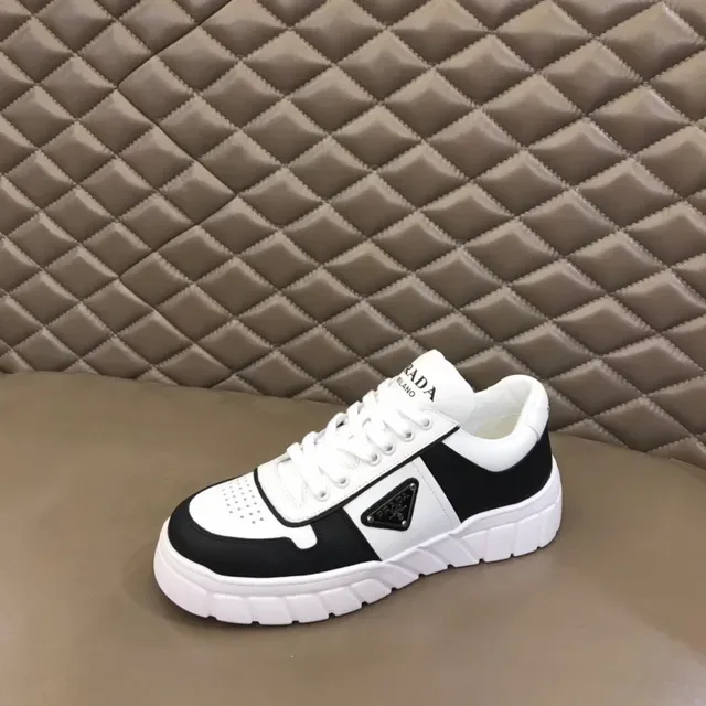 Prada Cloudbust Black and White Panelled Chunky Sneakers 5