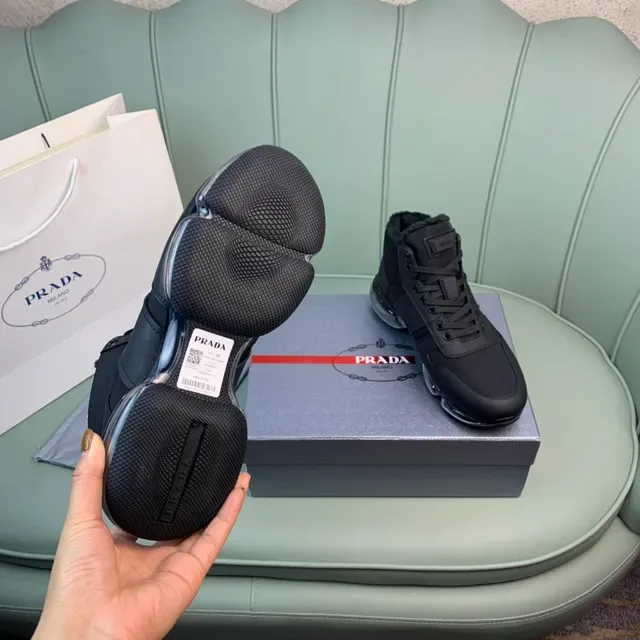 Prada Cloudbust Black High-Top Lifestyle Sneaker 2