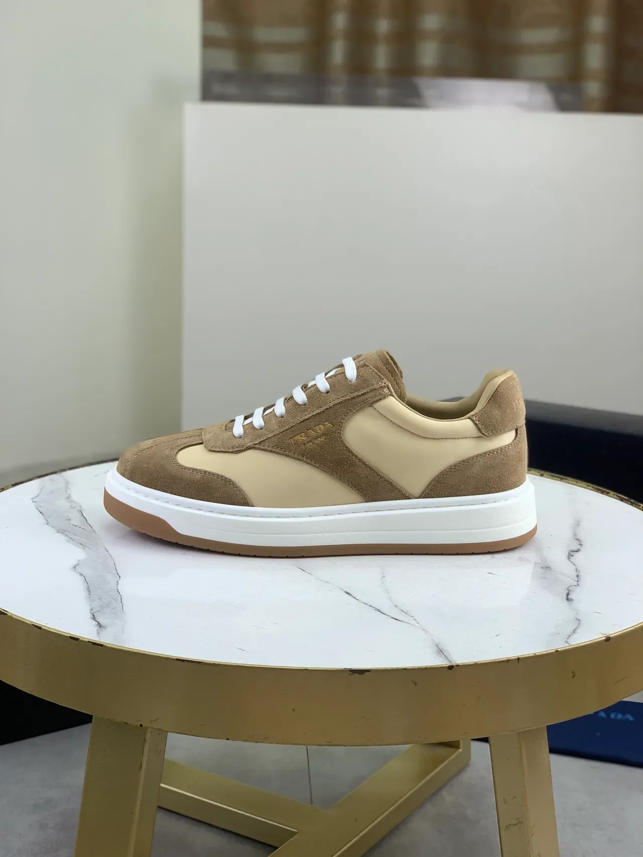 Prada Cloudbust Brown and Beige Lifestyle Sneakers 5