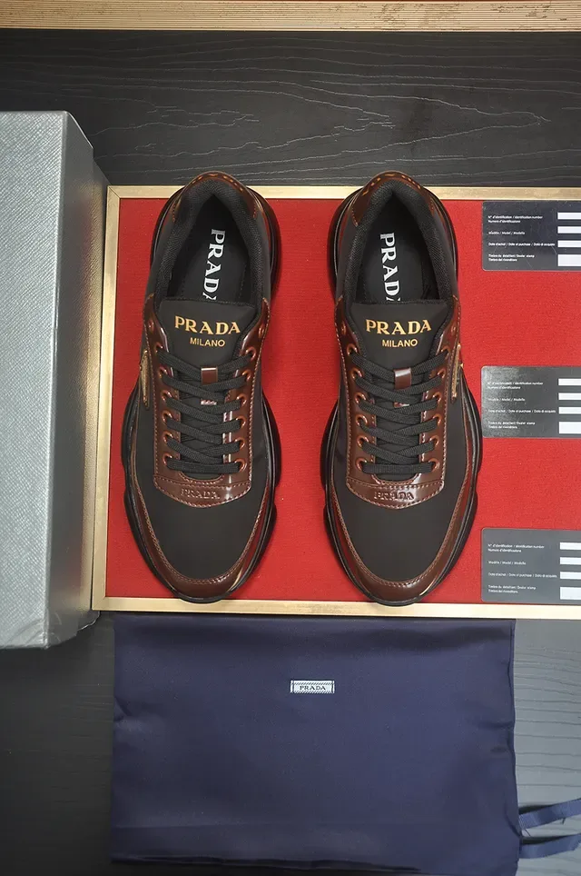 Prada Cloudbust Brown and Black Chunky Sneakers 5