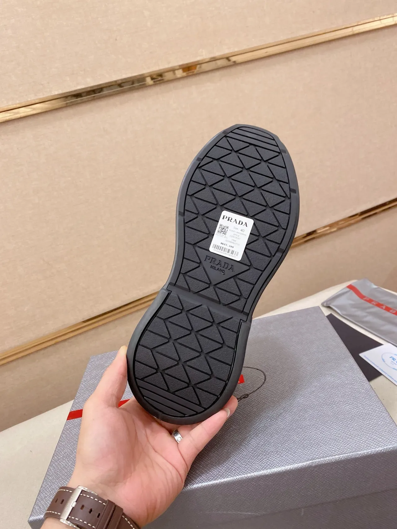 Prada Cloudbust Monochrome Black Lifestyle Sneakers 2