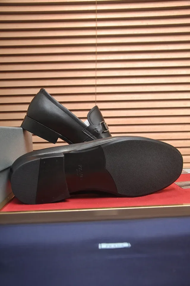 Prada Horsebit 1955 Black Leather Loafers 3