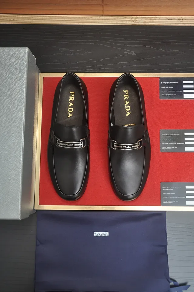 Prada Horsebit 1955 Black Leather Loafers 5