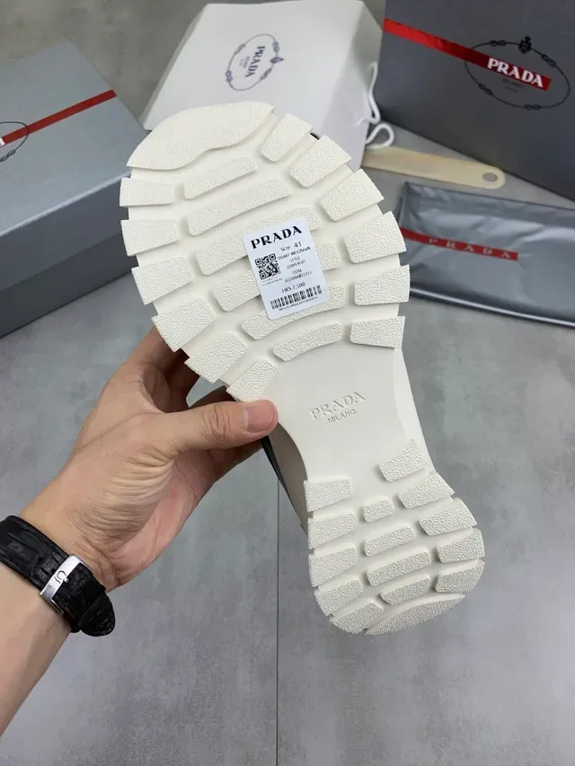 Prada Mesh and Suede Low-Top Lifestyle Sneakers 2
