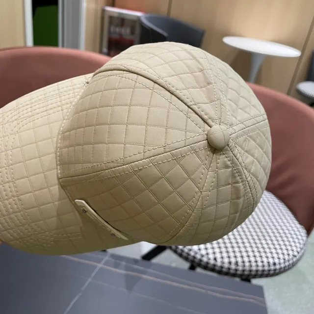 Prada Quilted Grid Baseball Cap 3