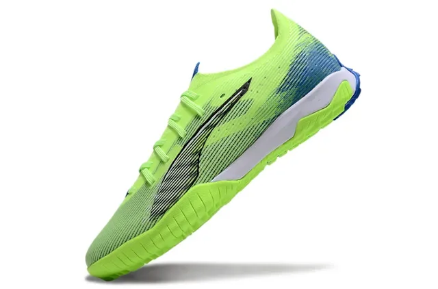 Puma Future Z Green Blue Knit Upper Molded Turf Outsole Sneakers 3