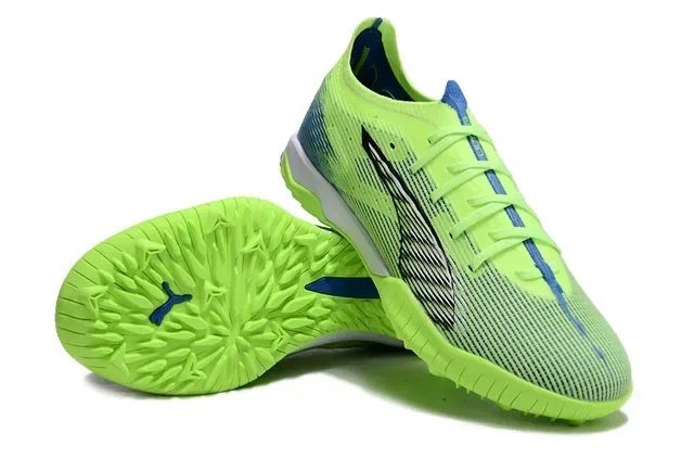 Puma Future Z Green Blue Knit Upper Molded Turf Outsole Sneakers 4