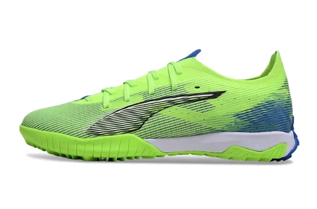 Puma Future Z Green Blue Knit Upper Molded Turf Outsole Sneakers 7