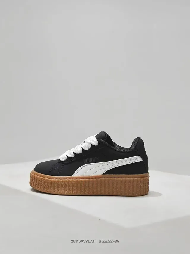 Puma Red White Platform Sole Padded Collar Lifestyle Sneakers 16
