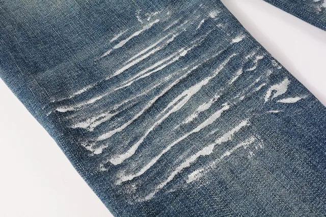 Purple Brand Distressed Bleached Slim-Fit Jeans 4