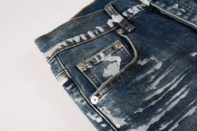Purple Brand Distressed Bleached Slim-Fit Jeans 10